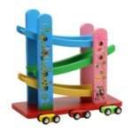 Circuit cu 3 piste si 3 masinute colorate, 3 ani