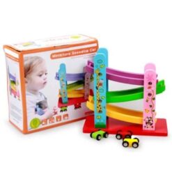 Circuit cu 3 piste si 3 masinute colorate