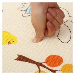 Covor de joaca din spuma cu doua fete Litere si Animale 180 x 120 cm