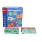 Set Puzzle de asociere cu 2 piese - Mama si puiul, 18 luni+