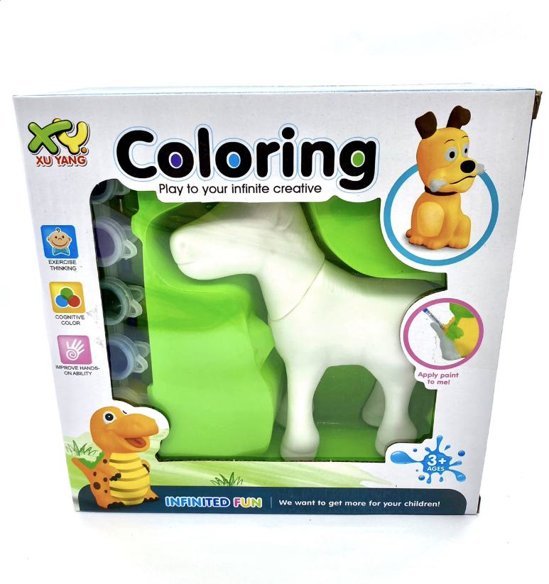 Set de pictat figurina in miniatura, tempera, culori acrilice - Cal