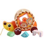 Jucarie de tras cu sortator de forme geometrice, 18 luni+