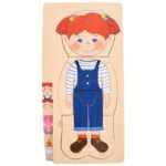 Puzzle Stratificat, Anatomia Corpului Uman, Fetita