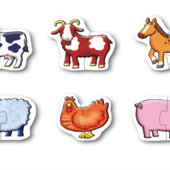 Joc educativ de asociere si logica Ferma 12 piese - Primul meu puzzle