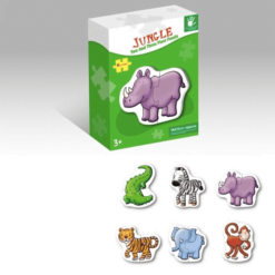 Joc educativ de asociere si logica Jungla 12 piese - Primul meu puzzle