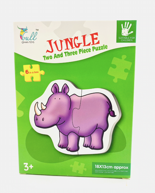 Puzzle cu Animale Salbatice - 12 piese