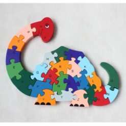 Puzzle 3D cu Alfabet - Dinozaur