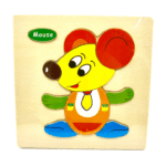 Puzzle Incastru din lemn - Soricel