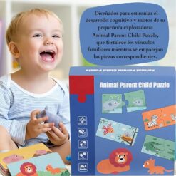 Set Puzzle de asociere cu 2 piese - Mama si puiul, 18 luni+ 01