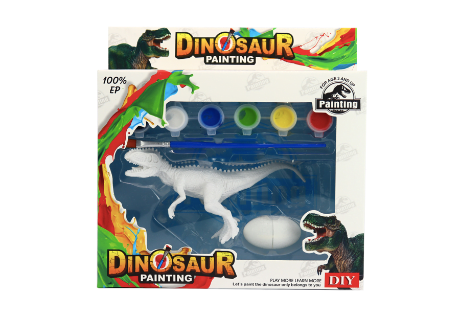 Set de pictat dinozaur carnivor in miniatura