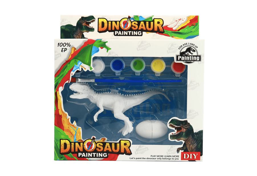 Set de pictat dinozaur carnivor in miniatura