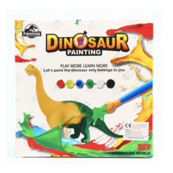 Set de pictat dinozaur erbivor in miniatura