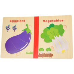 Carte Puzzle din lemn - Legume