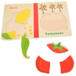 Carte Puzzle din lemn - Legume