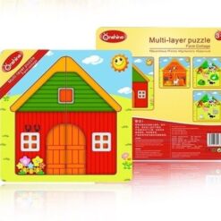 Puzzle multistrat din lemn - La ferma