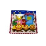 Puzzle 3D mic, din lemn - Locomotiva