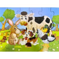 Puzzle 24 piese Animale de la ferma