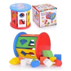 Cilindru din lemn cu sortator forme si culori