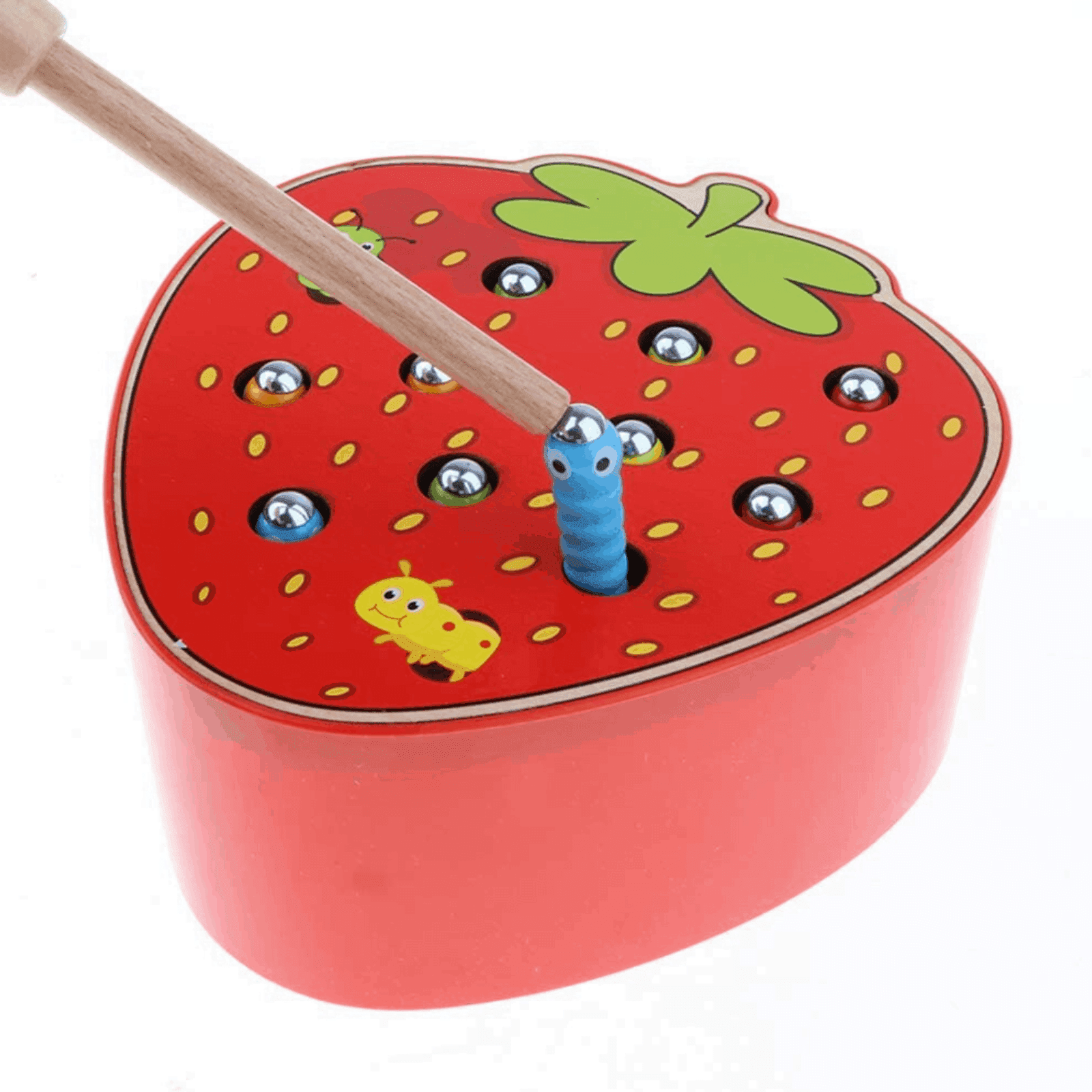 Joc pescuit magnetic - capsuna si viermisori