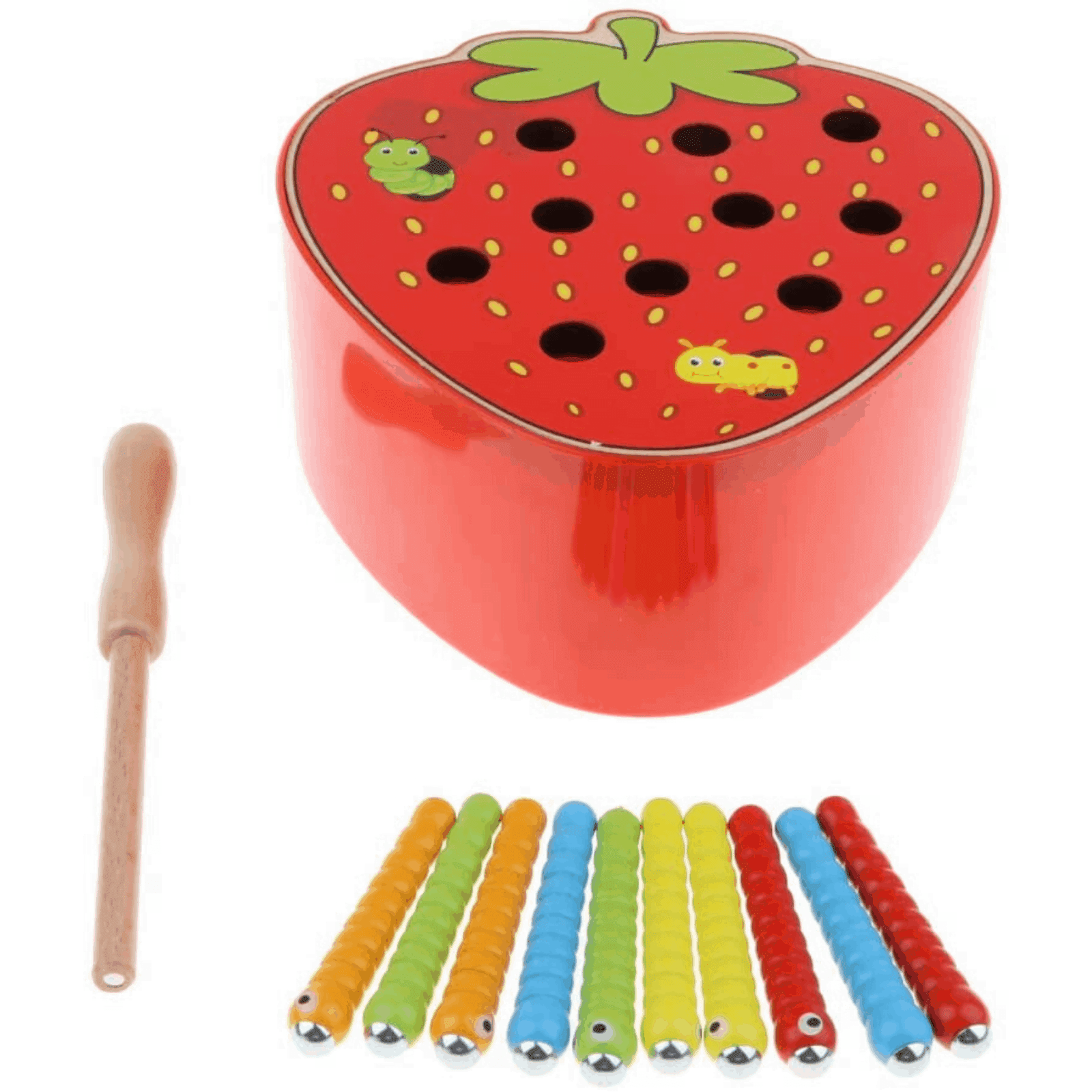 Joc pescuit magnetic - capsuna si viermisori