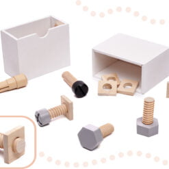 Jucarie Trusa de scule din lemn cu accesorii