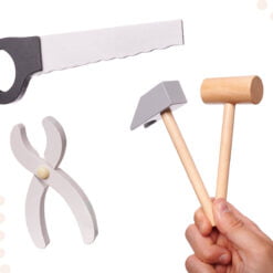 Jucarie Trusa de scule din lemn cu accesorii