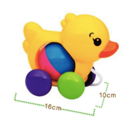 Jucarie interactiva de tras - Ratusca Vesela cu sunete