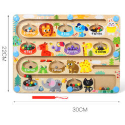 Labirint magnetic , joc sortare culori, 3 ani