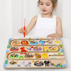 Labirint magnetic , joc sortare culori, 3 ani