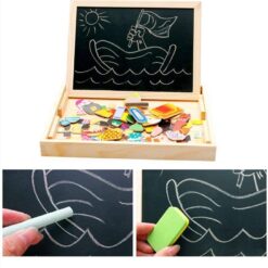Carte Puzzle din lemn magnetica - Tematica Marina