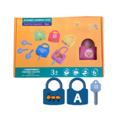 Joc de indemanare si asociere cu cifre si lacate, 52 piese