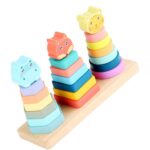 Joc de stivuire si sortare din lemn – Animale