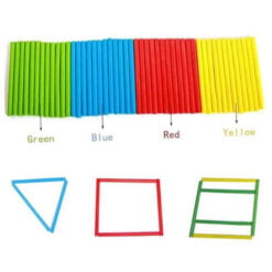 Joc matematica din lemn cu cifre si betisoare