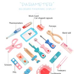 Jucarie de Rol din lemn - Set Dentist