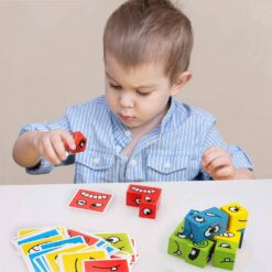 Puzzle Cuburi de Constructii Bebelusi - Emotii