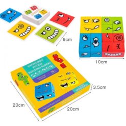 Puzzle Cuburi de Constructii Bebelusi - Emotii