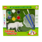 Set de pictat figurina in miniatura, tempera, culori acrilice - Bivol