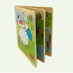 Carte Puzzle din lemn - Animale Domestice