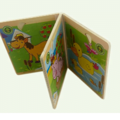 Carte Puzzle din lemn - Animale Domestice