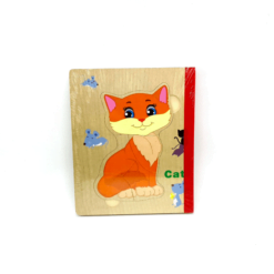 Carte Puzzle din lemn - Animale de la ferma