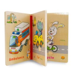 Carte Puzzle din lemn - Vehicule