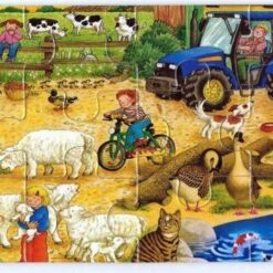 Carte Puzzle din lemn - Viata la ferma