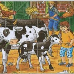 Carte Puzzle din lemn - Viata la ferma