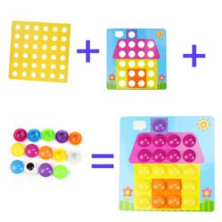 Joc Mozaic Creativ 12 planse - Button Idea