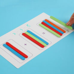 Joc educativ din lemn cu betisoare pentru prescolari