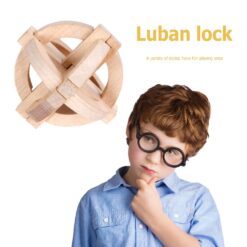 Set 6 jocuri logice din lemn - Incuietori Lu Ban