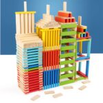 Set Cuburi de Constructii creative din Lemn, 150 pi