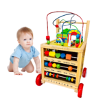 Antepremergator din lemn - centru educativ cu 6 activitati, in Limba Romana