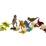 Set de 12 figurine - Dinozauri si puii acestora