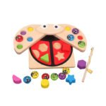 Joc de indemanare 2 in 1 Gargarita - Pescuit si sortator, 2 ani